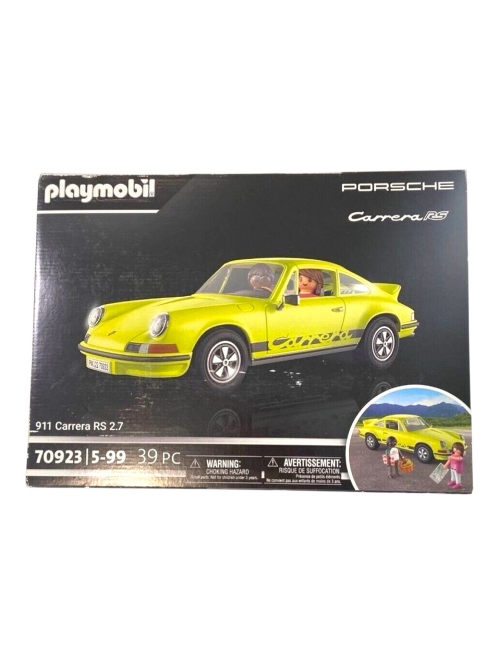 Playmobil Porsche Carrera RS 2.7 Toy Set 70923  39 Pc Collectible Model For Ages